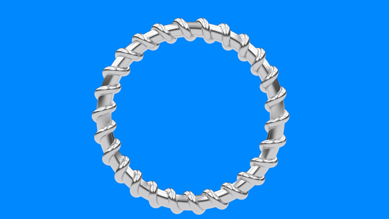 Spiral Ring of life 3D Принт Модель .c4d .max .obj .3ds .fbx .stl .blend 
