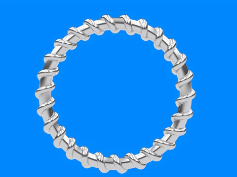 Спиральное Кольцо жизни 3D Принт Модель