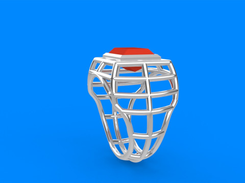 Mens Net Ring 3D Принт Модель