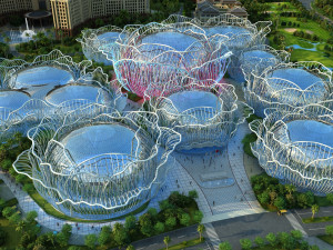 sea flower island Model 3D