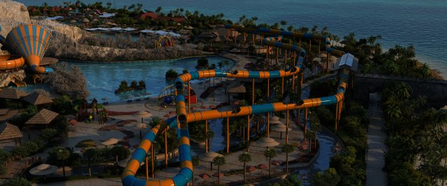 sea flower island 3D 模型 .c4d .max .obj .3ds .fbx .stl .blend 