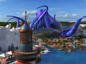 समुद्री फूल द्वीप 3D मॉडल