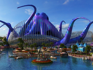 sea flower island 3D Модель