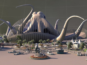 sea flower island 3D Модель