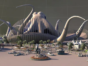 sea flower island 3D Model