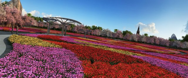 flower sea 3D Model .c4d .max .obj .3ds .fbx .stl .blend 