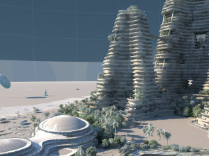seaside hotel 3D 模型