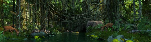 rainforest 3D 모델 .c4d .max .obj .3ds .fbx .stl .blend 