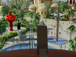 montagne russe Modello 3D