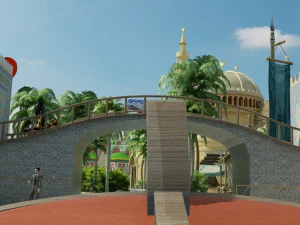roller coaster 3D Model