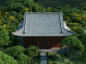 temple 3D 模型
