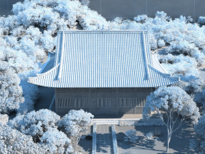 temple 3D 模型
