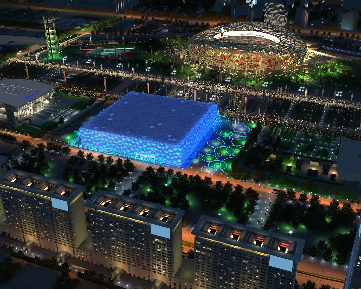 beijing stadium 3D Model .c4d .max .obj .3ds .fbx .stl .blend 