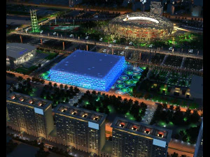 пекінський стадіон 3D Модель