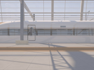 high speed railway 3D 모델