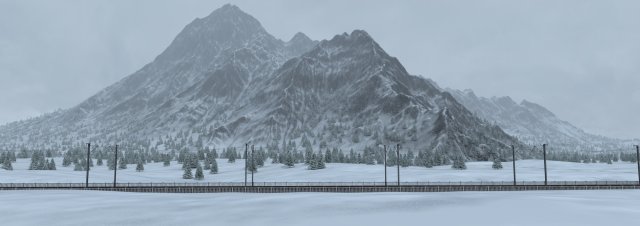 snow mountain 3Dモデル .c4d .max .obj .3ds .fbx .stl .blend 