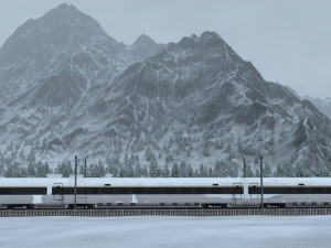 snow mountain 3Dモデル