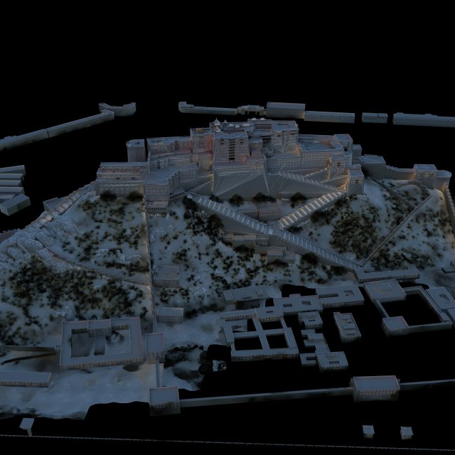 potala palace 3D मॉडल .c4d .max .obj .3ds .fbx .stl .blend 