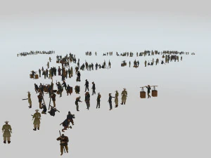 ancient characters 3D Model