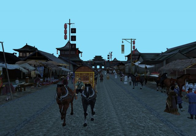 ancient market Modello 3D .c4d .max .obj .3ds .fbx .stl .blend