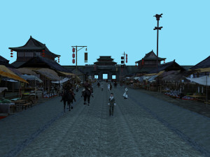 ancient market Modello 3D