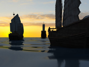 ancient fleet 3D Model