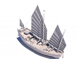 ancient ship 3Dモデル