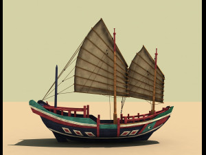ancient ship 3Dモデル