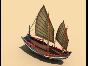 ancient ship Modello 3D