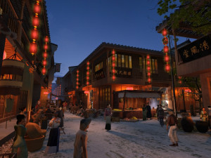 ancient street 3D 모델