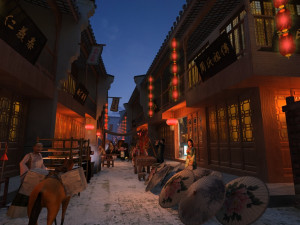 ancient street Modello 3D