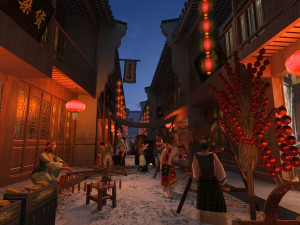 ancient street Modello 3D