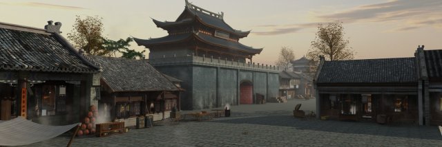 ancient construction 3Dモデル .c4d .max .obj .3ds .fbx .stl .blend 