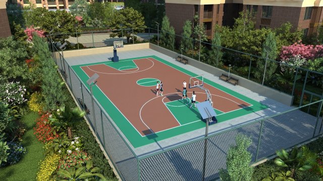 basketball court 3D-Modell .c4d .max .obj .3ds .fbx .stl .blend 