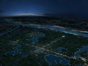 city night scene Modello 3D