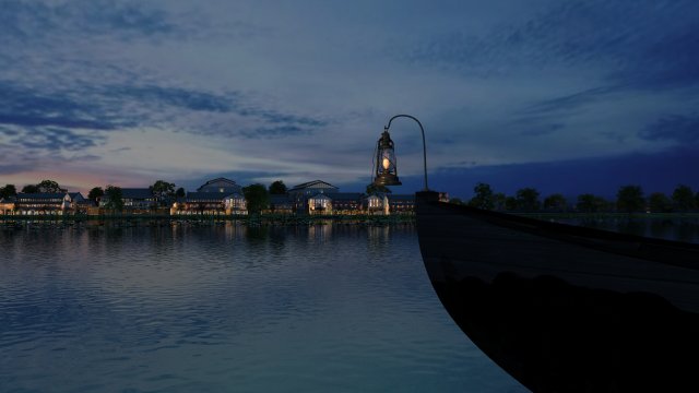 city night scene 3D Model .c4d .max .obj .3ds .fbx .stl .blend