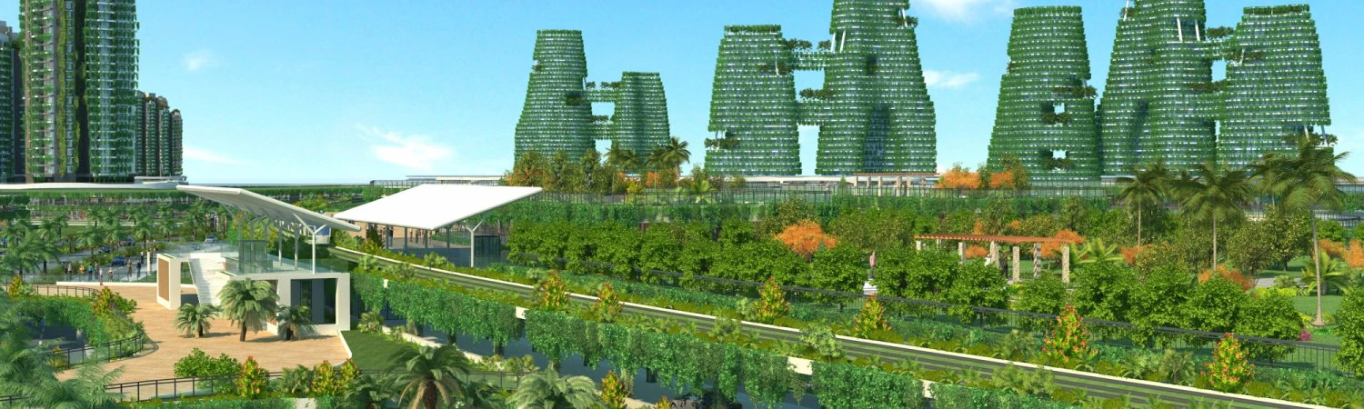 green city 3D Model .c4d .max .obj .3ds .fbx .stl .blend