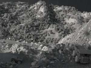 bukit tandus Model 3D