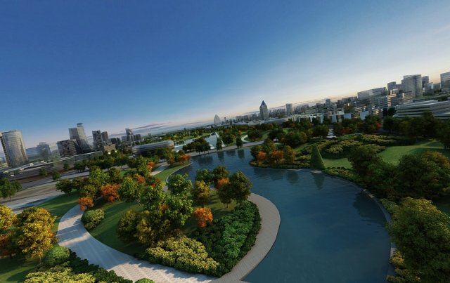 city park Modèle 3D .c4d .max .obj .3ds .fbx .stl .blend 