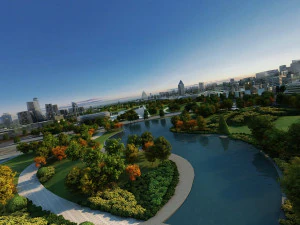 parque de la ciudad Modelo 3D