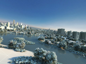 city park Modèle 3D