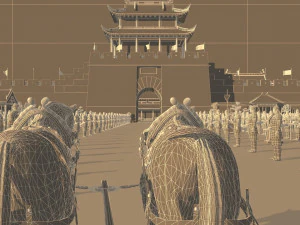 ancient city gate 3D Model