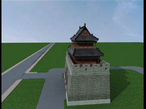 city gate tower 3D Model