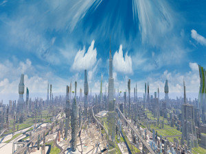futuristic city Modelo 3D