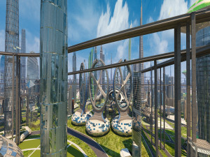 futuristic city Modèle 3D