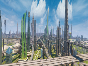 futuristic city Modèle 3D