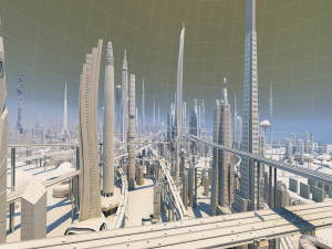 futuristic city Modèle 3D