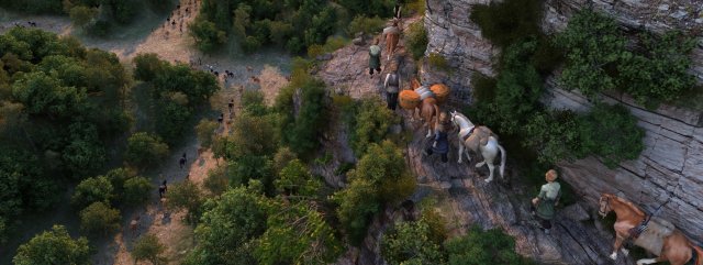 cliff horse team Modello 3D .c4d .max .obj .3ds .fbx .stl .blend 