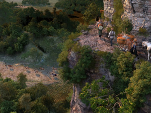 cliff horse team Modello 3D