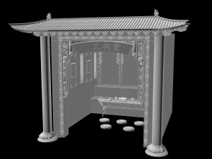 shrine 3D Model